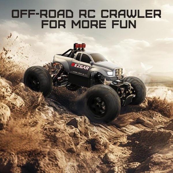 BEZGAR Rc Cars for Boys Age 8-12 -1:14 All Terrain Rc Monster Truck for Kids with Rechargeable Battery, 2.4GHz Remote Control Monster Truck, TC141 Remote Control Cars for Boys Age 4-7 - Image 7