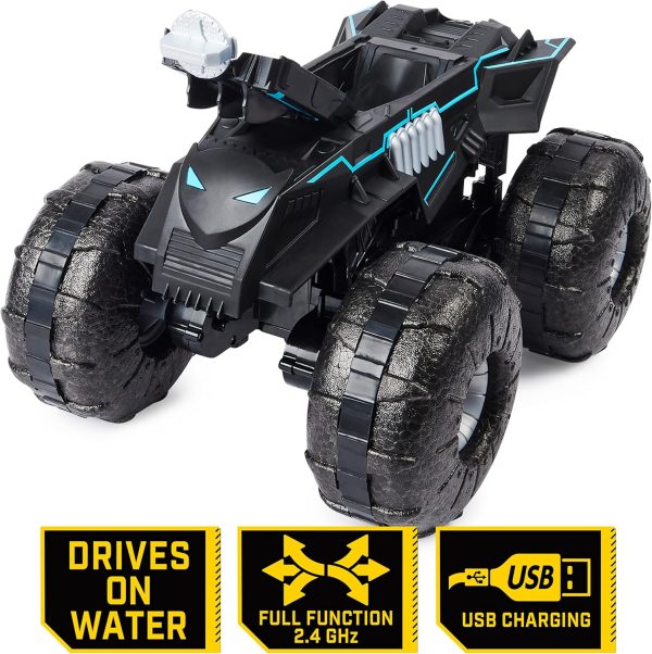 DC Batman, All-Terrain Batmobile Remote Control Vehicle, Water-Resistant Batman Toys for Boys Aged 4 and Up - Image 5