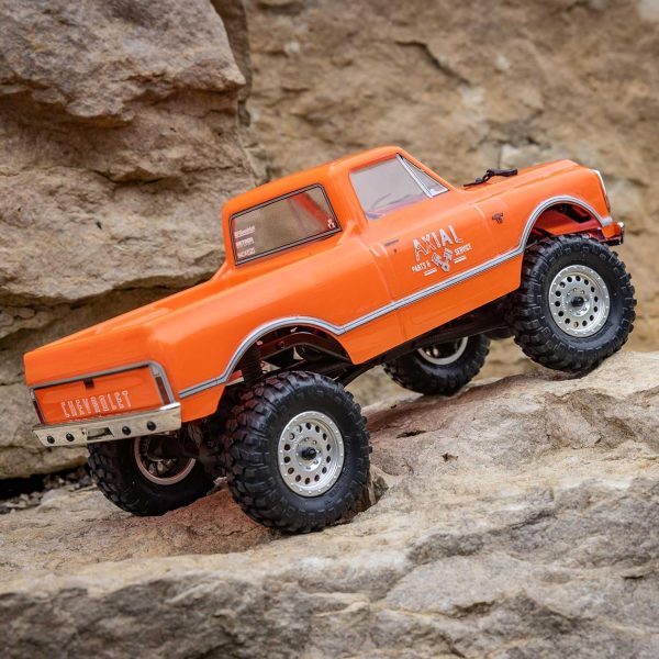 Axial RC Truck 1/24 SCX24 1967 Chevrolet C10 4WD Truck RTR (Comes with Everything Needed to Run), Orange, AXI00001V2T3 - Image 5