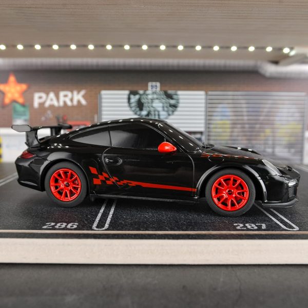 BEZGAR Porsche Remote Control Car - Officially Licensed Porsche 911 GT3 RS Toy Car 1:24 Porsche RC Car Model Vehicle Gift for Boys,Girls,Teens and Adults (39900 Black) - Image 5