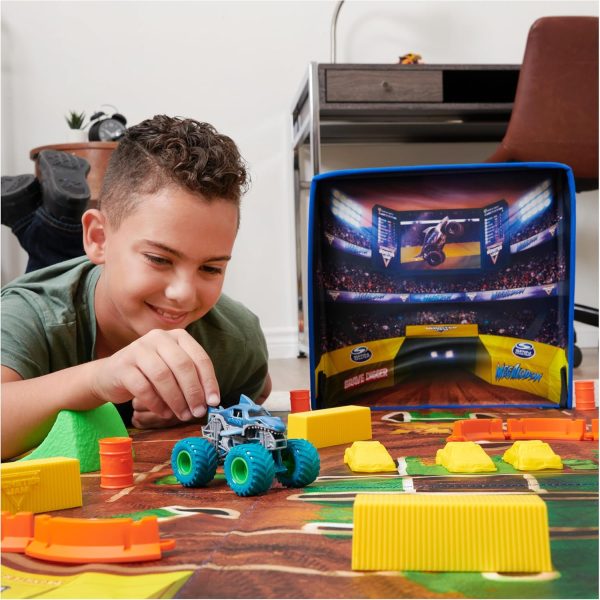 Monster Jam, Ultimate Arena Playmat & Storage with 2 Exclusive Monster Trucks, 1:64 Scale, 20 Accessories, Kids Toys for Boys and Girls Ages 4 and Up - Image 10