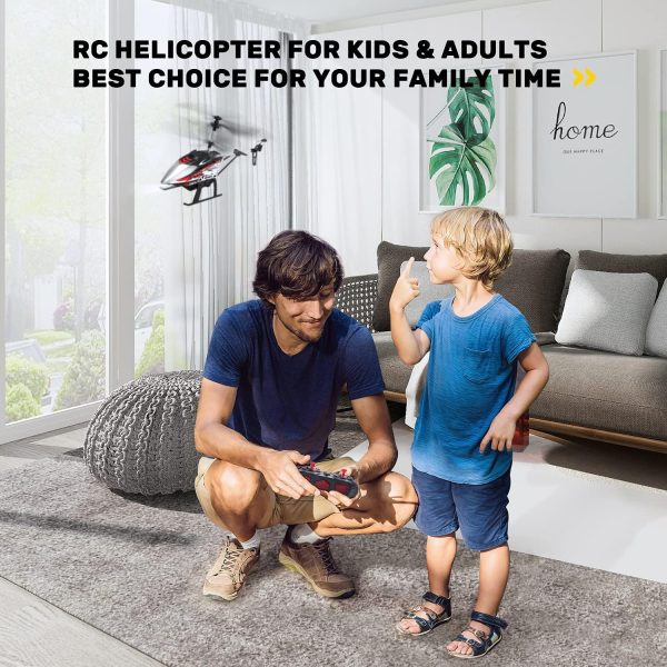 DEERC DE52 Remote Control Helicopter,Altitude Hold RC Helicopters with Storage Case Extra Shell,2.4GHz Aircraft Indoor Flying Toy with High&Low Speed Mode,2 Modular Battery for 24 Min Play Boys Girls - Image 6