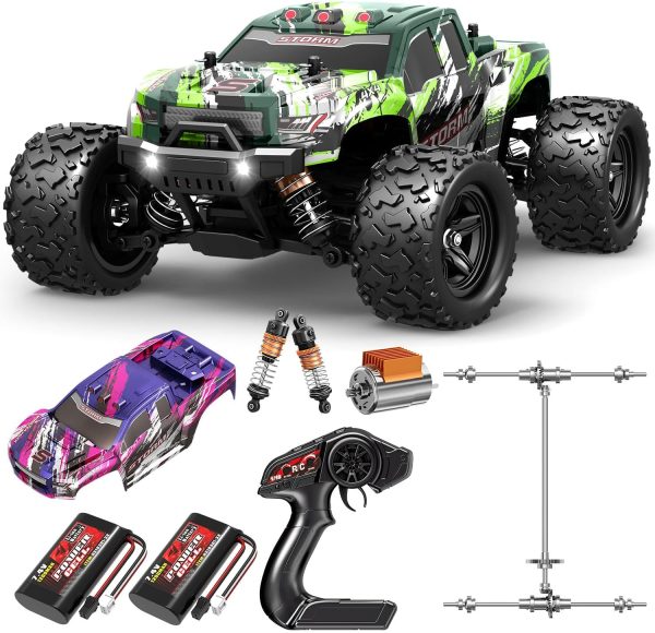 Rc Cars 1:18 All Terrain RC Car for Adults & Boys (18305), 4WD Off-Road RC Truck High Speed Fast 40+ KPH, 4X4 Waterproof Remote Control Car with 2 Rechargeable Batteries - Image 2