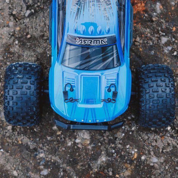 ARRMA RC Truck 1/10 Granite 4X2 Boost MEGA 550 Brushed Monster Truck RTR with Battery & Charger, Blue, ARA4102SV4T2 - Image 6