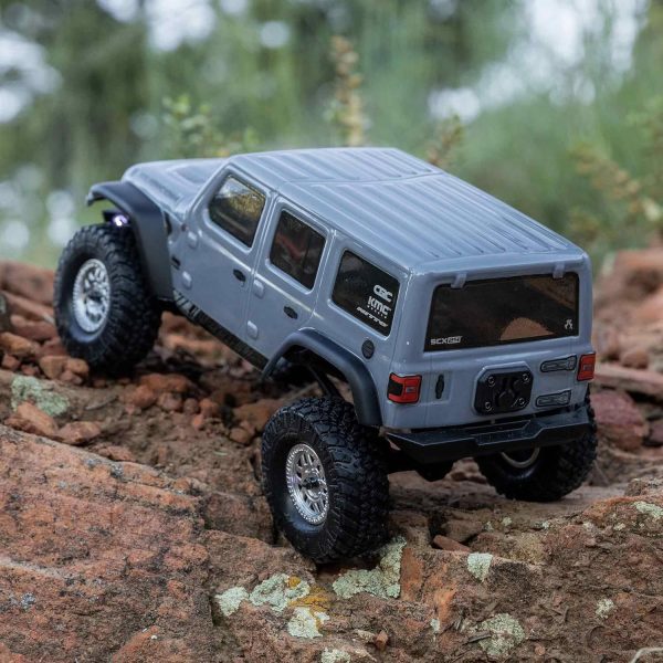 Axial RC Truck SCX24 2019 Jeep Wrangler JLU CRC, Gray: 1/24 4WD RTR (Battery and Charger Included), AXI00002V3T3 - Image 8