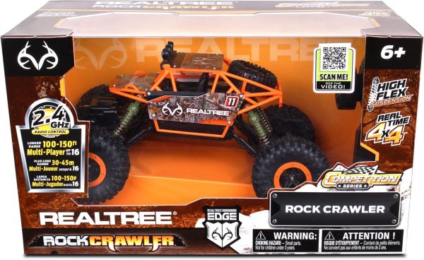 NKOK Realtree: 1:16 Scale RC: Rock Crawler - Edge Camo Blue - 2.4 GHz Radio Control #81612, Competition Series, Real Time 4x4, Officially Licensed, Ages 6+ - Image 3