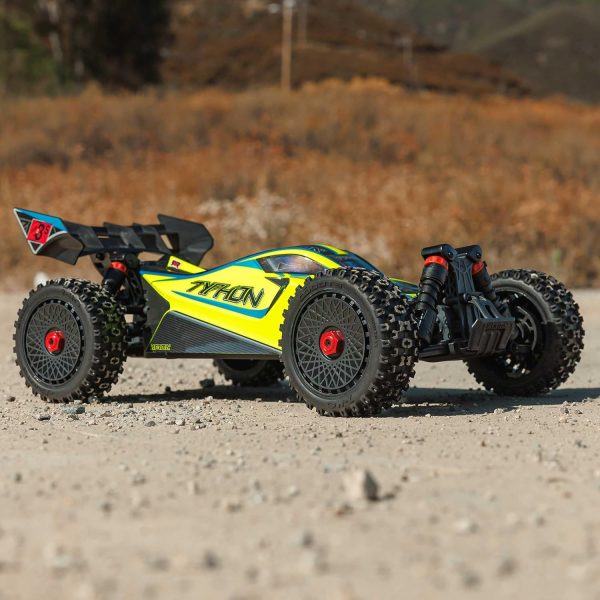 ARRMA RC Car 1/8 Typhon 4X4 223S BLX BRUSHLESS Buggy RTR (Battery and Charger Not Included) with DSC (Yellow), ARA4306V4T2 - Image 7