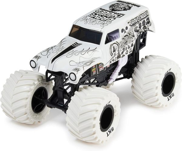 Monster Jam, Official Grave Digger Monster Truck, Collector Die-Cast Vehicle, 1:24 Scale - Image 3