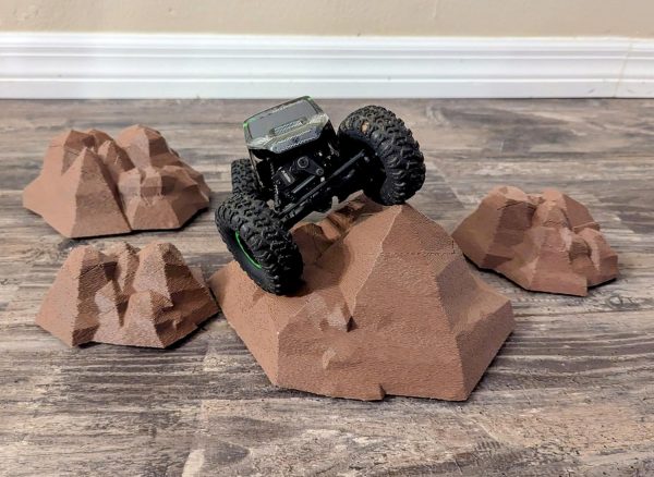 RC Crawler Large Rock Obstacles for 1/18th 1/24th scale trucks - Made in the USA (Brown) - Image 5