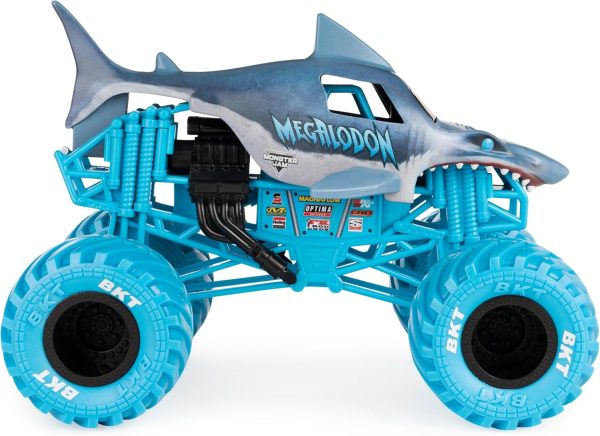 Monster Jam, Official Megalodon Monster Truck, Collector Die-Cast Vehicle, 1:24 Scale - Image 5