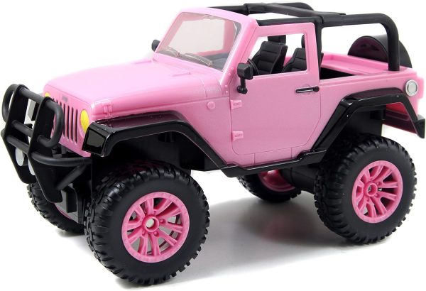 Jada Toys GIRLMAZING Jeep R/C Vehicle (1:16 Scale), Pink, Standard - Image 9