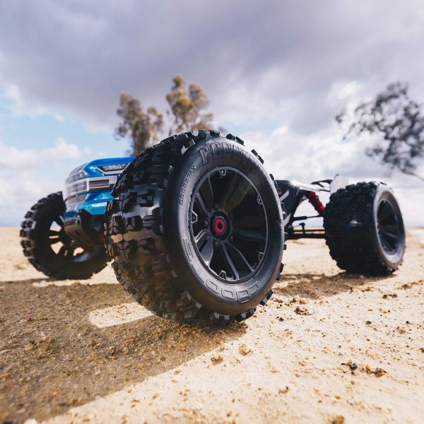 ARRMA RC Truck 1/8 KRATON 6S V5 4WD BLX Speed Monster RC Truck with Spektrum Firma RTR (Transmitter and Receiver Included, Batteries and Charger Required), Blue, ARA8608V5T2 - Image 4