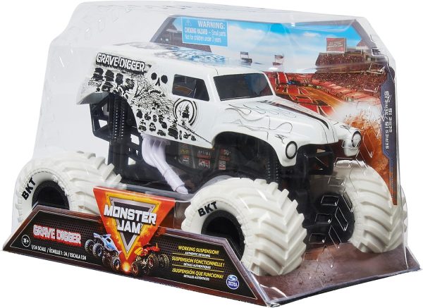 Monster Jam, Official Grave Digger Monster Truck, Collector Die-Cast Vehicle, 1:24 Scale - Image 6