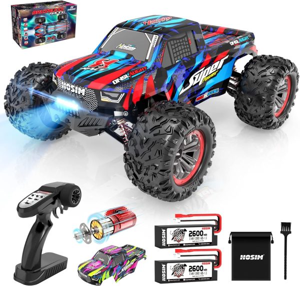 Hosim 1:10 68+ KMH Brushless RC Cars for Adults, High Speed Remote Control Car Boys, 4X4 All Terrains Waterproof Off Road Hobby Grade Large Fast Racing Buggy Toy Gift Monster Trucks - Image 2