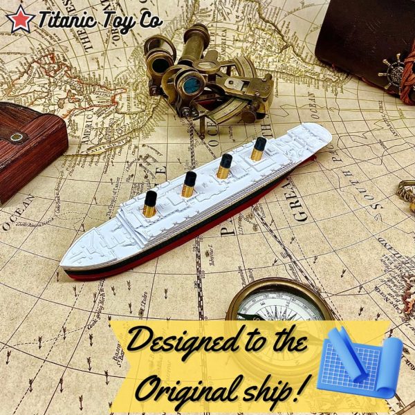 Titanic Bath Boat And Pool Toy By TitanicToyCo, RMS Titanic Toys For Kids, Historically Accurate Titanic Toy, Titanic Ship, Titanic Cake Topper, Titanic Figurine, Titanic Boat, Titanic Replica - Image 4