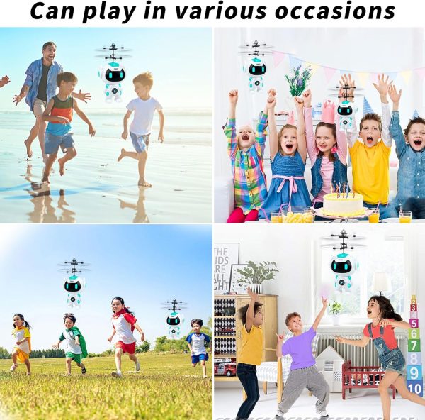 Flying Ball RC Toys for Kids 5-7 Boys Christmas Birthday Gifts, Drones for Kids, Remote Control Helicopter RC Flying Ball Drone for Indoor Outdoor Games, Easy to Control for Beginner (White) - Image 5