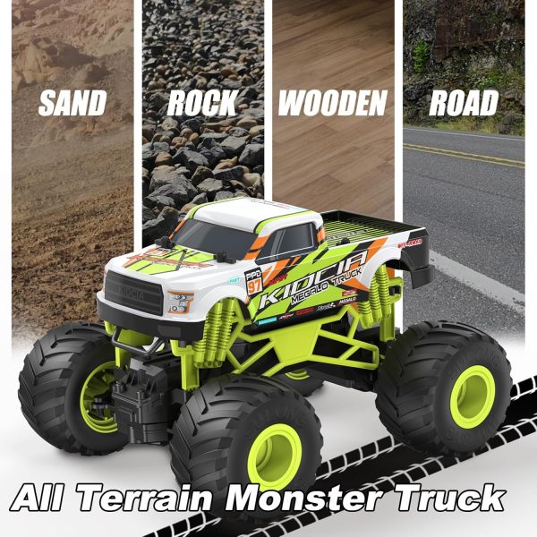 Scientoy Remote Control Car, 20KM/H Monster Truck Toys for Ages 5-7, 1:16 Scale All Terrain RC Cars for Boys & Girls Age 4-7, 2.4Ghz Off Road RC Truck, Christmas Birthday Gift for Kids - Image 7