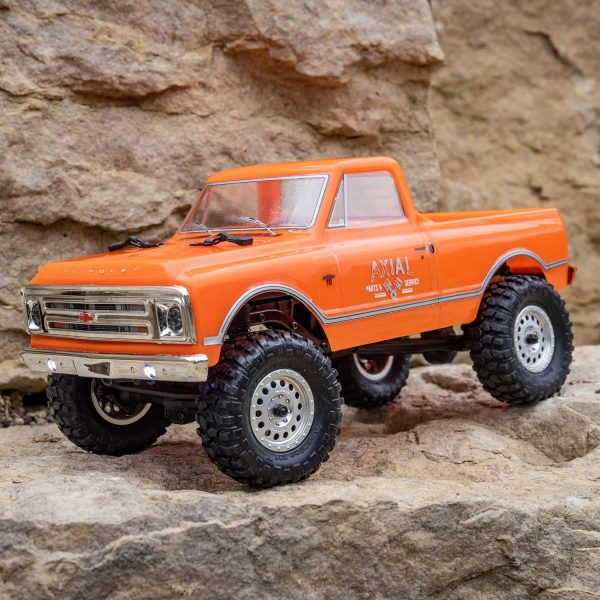 Axial RC Truck 1/24 SCX24 1967 Chevrolet C10 4WD Truck RTR (Comes with Everything Needed to Run), Orange, AXI00001V2T3 - Image 4