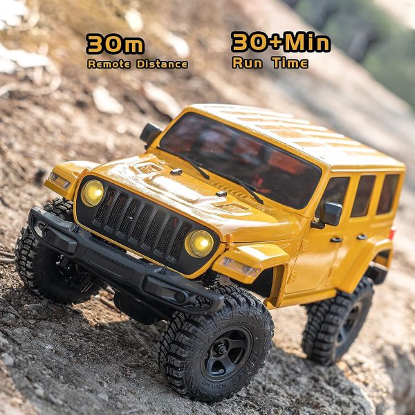 WOWRC 1/18 RC Crawler, Mini RC Rock Crawler for Adults, 2.4GHz 4WD RC Cars with Battery Charger (Arizona) - Image 4