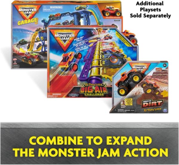 Monster Jam, Megalodon Loop of Doom Stunt Playset with Exclusive 1:64 Scale Die-Cast Monster Truck for Kids Toys for Boys Ages 3 4 5 6 and Up - Image 8