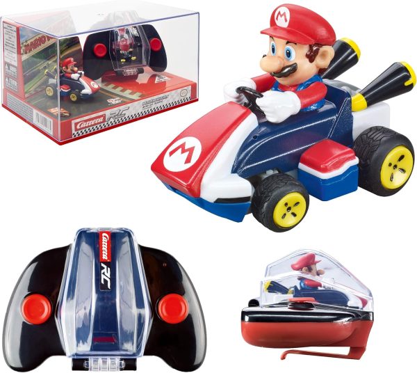 Carrera RC Nintendo Mario Kart 2.4 GHz Mini Collectible Radio Remote Control Toy Car Vehicle - Mario - Image 2