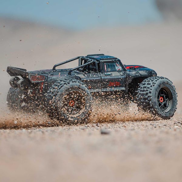 ARRMA RC Truck Outcast 4X4 8S BLX 1/5 Stunt Truck Black RTR(Transmitter and Receiver Included, Battery and Charger Not Included) ARA5810V2T1 - Image 10