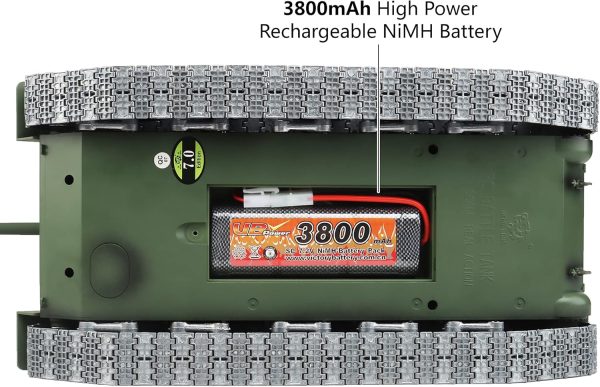 Heng Long Modified Edition 1/16 2.4ghz Remote Control Soviet Union T34 Tank Model(360-Degree Rotating Turret)(Steel Gear Gearbox)(3800mah Nimh Battery)(Metal Tracks &Sprocket Wheel & Idle Wheel) - Image 4