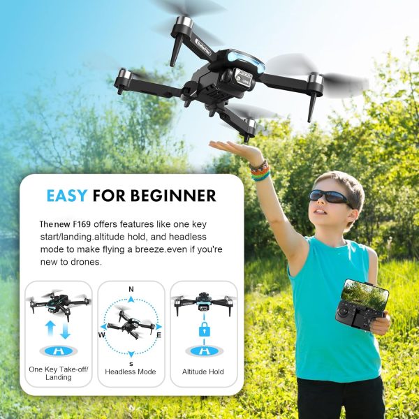 Drone with Camera for Adults 1080P HD,Mini Drone with Obstacle Avoidance 50 Min Long Flight Time,Foldable RC Quadcopter with Brushless Motor for Beginner,Dual Camera Drone from Techwonderz - Image 3