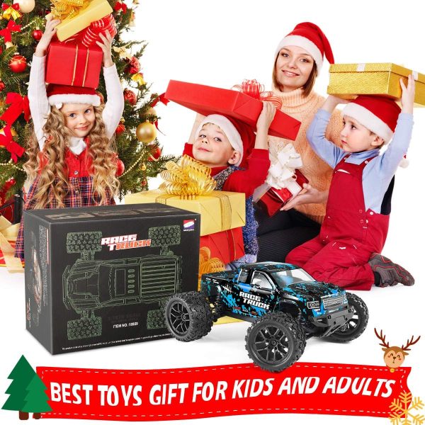 HAIBOXING RC Cars 1/18 Scale 4WD Off-Road Monster Trucks with 36+KM/H High Speed, 2.4 GHz Remote-Controlled Electric All Terrain Waterproof Vehicles with Rechargeable Battery for Kids and Adults RTR - Image 10