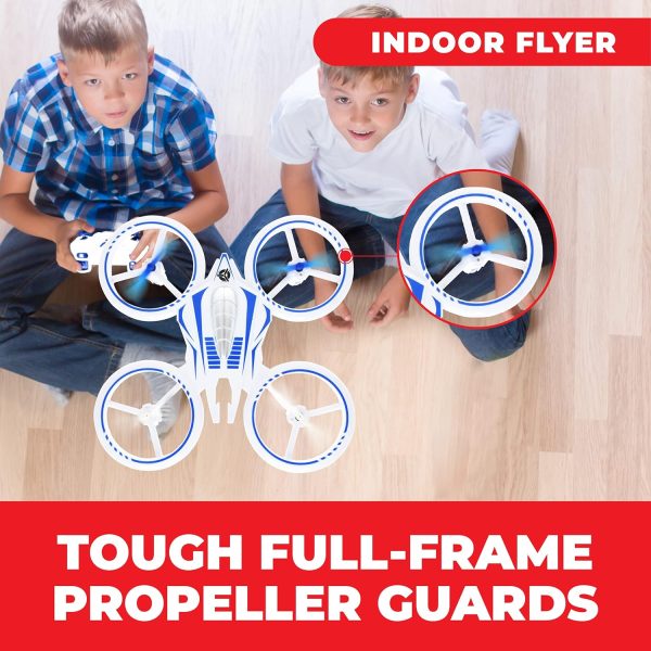 Force1 UFO 4000 Mini Drone for Kids - LED Remote Control Drone, Small RC Quadcopter for Beginners, 2.4GHz Remote Control, 360 Flips, 2 Speed UFO Drone, 2 RC Drone Toy Batteries, Flying Drones for Kids - Image 4