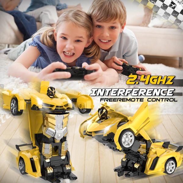 Transform Remote Control Car Toy for Kids 4 5 6 7 8, Remote Control Car for Boys 4-7, Transform Cars for Boys 4-6, Toy Car 5 Year Old Boy, Toys for 3 4 5 6 7 8 9 10 11 12 Years Old Boy - Image 5