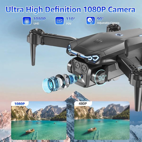 Drone with Camera for Kids & Adults, 1080P HD FPV Mini Drones with Altitude Hold, One-Key Take Off/Landing, 3D Flips, Speed Adjustment, Headless Mode, Toys Gifts for Boys Girls, Beginner - Image 3