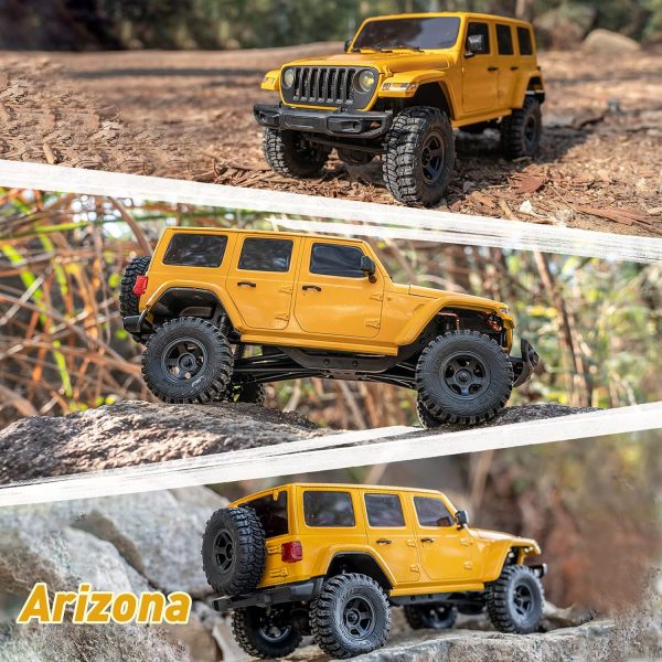 WOWRC 1/18 RC Crawler, Mini RC Rock Crawler for Adults, 2.4GHz 4WD RC Cars with Battery Charger (Arizona) - Image 9