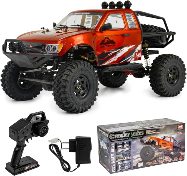 Cheerwing 1:10 Scale Rock Crawler 4WD Off-Road Remote Control Monster Truck with Two-Speed Gearbox Hobby RC Car for Adults - Image 2