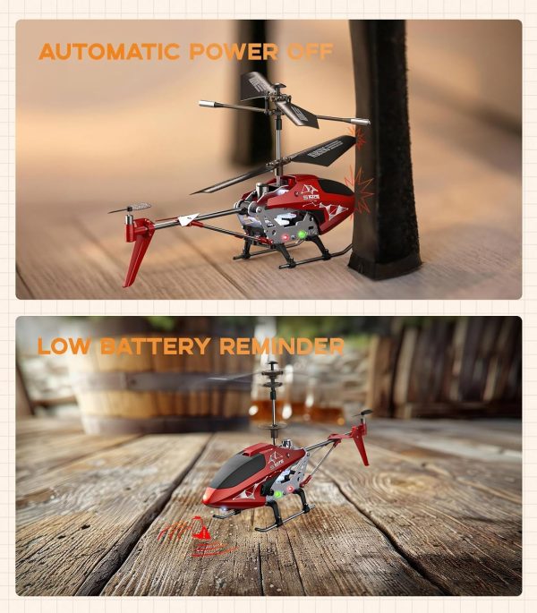 S107H-E RC Helicopter with Altitude Hold, 3.5 Channel, Gyro Stabilizer - For Kids and Beginners - Image 8