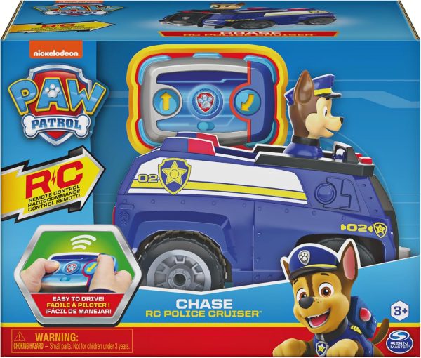 Paw Patrol, Chase Remote Control Police Cruiser with 2-Way Steering, for Kids Aged 3 and Up - Image 3