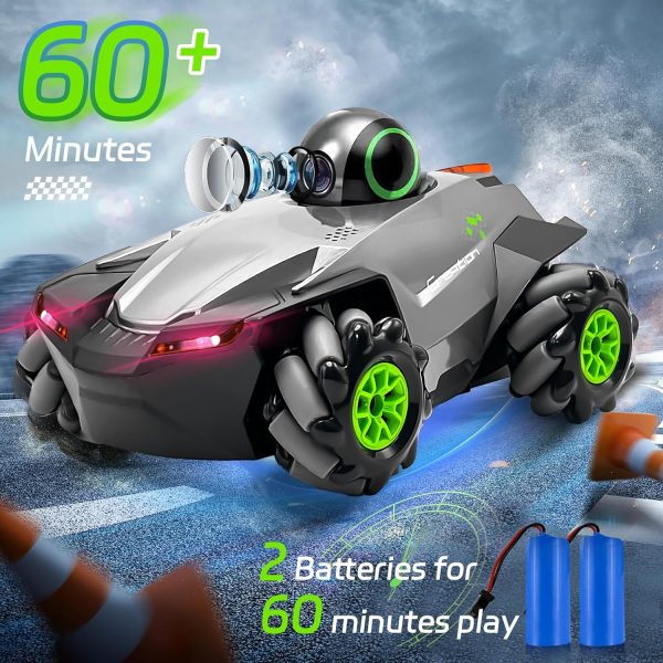 Remote Control Car with Camera for Kids,RC Car with 5G FPV 1080P HD Camera, FPV Car Toys 2 Batteries for 60 Mins Play, Gifts for Kids Boys Girls - Image 3