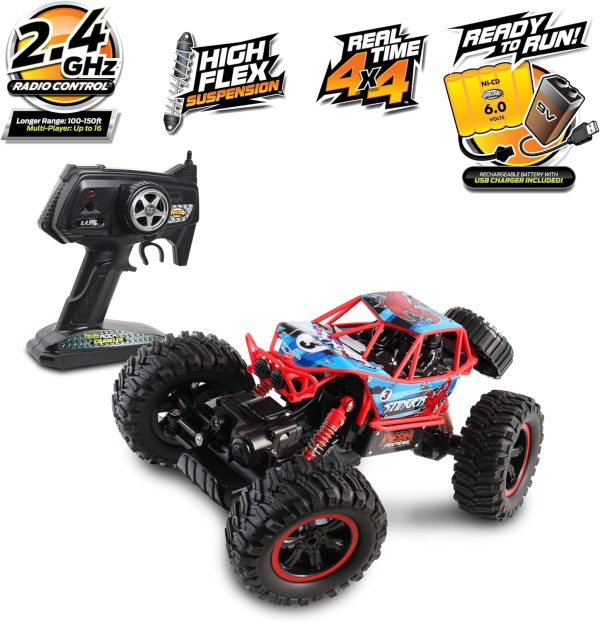 NKOK Mean Machines 4x4 Off-Road Rock Crawler 2.4GHz 1/14 Scale RC (RTR) Stinger,Multi - Image 4