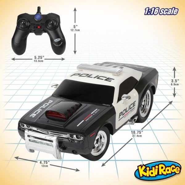 Rechargeable Police Car Remote Control Toy for Kids, Hobby Rc Cars Toys with Lights and Siren - Birthday Gift Ideas for Boy Age 8-12 Years - Gifts for Boys & Girls Ages 3 4 5 6-8 9 10 11 12 Year Old - Image 7