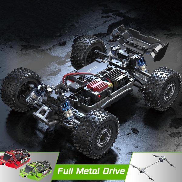 1:16 Brushless Remote Control Cars, 62mph Off-Road All Terrain Electric RC Truck, 4WD RC Truck with 2.4 GHz Remote Control and 2 3S Lipo Batteries for Kids Adults Boys Gifts - Image 7