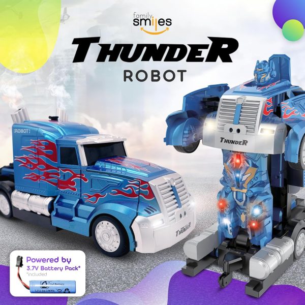 Kids Transforming Robot RC Truck Toys for Boys Ages 8-13 Years Remote Control Car Gift - Image 6