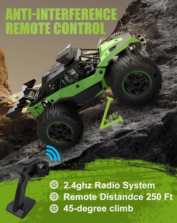 1:20 Scale Remote Control High Speed All Terrain Electric Toy Car, 30 Km/h, LED Headlights, Rechargeable Battery, Gift for Kids and Adults - Image 5