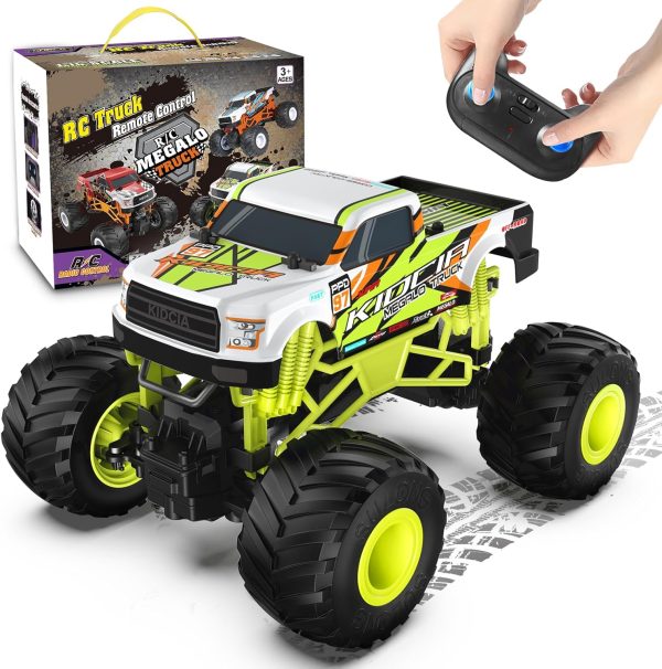 Scientoy Remote Control Car, 20KM/H Monster Truck Toys for Ages 5-7, 1:16 Scale All Terrain RC Cars for Boys & Girls Age 4-7, 2.4Ghz Off Road RC Truck, Christmas Birthday Gift for Kids - Image 2