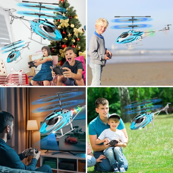 Remote Control Helicopter for Kids,Altitude Hold RC Helicopters with Gyro & LED Light,2.4GHz Radio Controlled Aircraft Indoor Toy with 3.5 Channel,High&Low Speed,Gift for Boys Adults Beginner - Image 9