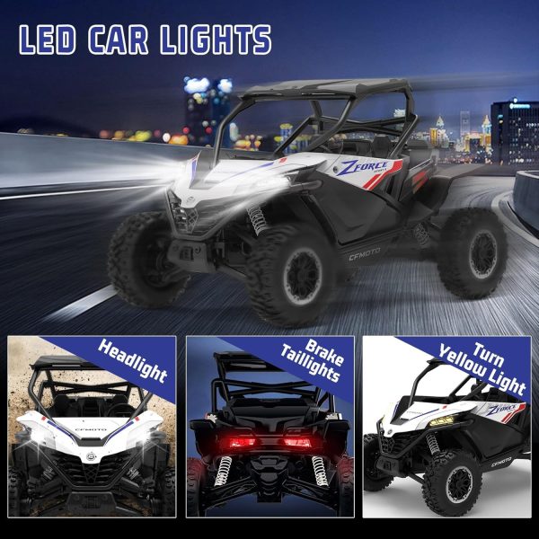 Remote Control Monster Truck 4WD Drift Car Off-Road UTV Vehicle RC Rock Crawler Truck All Terrain RC Car with 3 Speed 2 Powerful Battery Toy for Adults Kids Car Model Hobby - Image 6