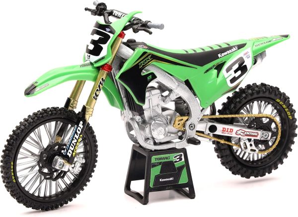 Kawasaki KX 450 #3 Eli Tomac Factory Racing 1/12 scale Diecast Motorcycle Model by New-Ray - Image 2