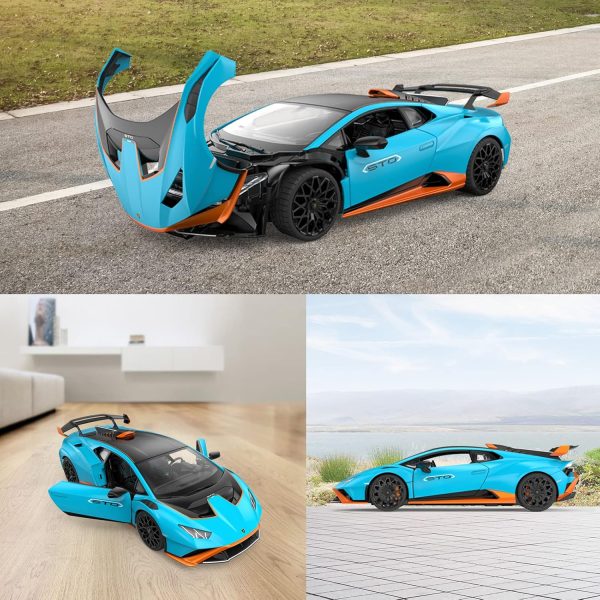 RASTAR Lamborghini RC Car R/C 1/14 Lamborghini Huracán STO Model Car Blue Lamborghini Toy Car 2.4Ghz Remote Control Car for Boys 8-12 - Image 9