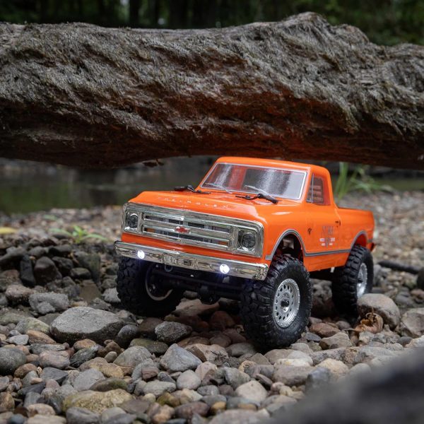 Axial RC Truck 1/24 SCX24 1967 Chevrolet C10 4WD Truck RTR (Comes with Everything Needed to Run), Orange, AXI00001V2T3 - Image 7