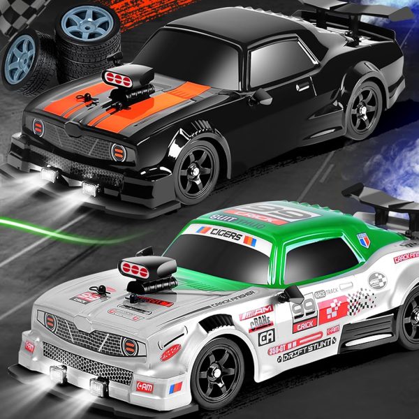 GoolRC Remote Control Drift Car, 1:16 Scale Fast and Furious Cars 18KM/H High Speed RC Cars 2.4GHz 4WD Remote Control Race Car LED Lights Spray Rubber Tire for Adults Boys Girls Kids Gift - Image 5