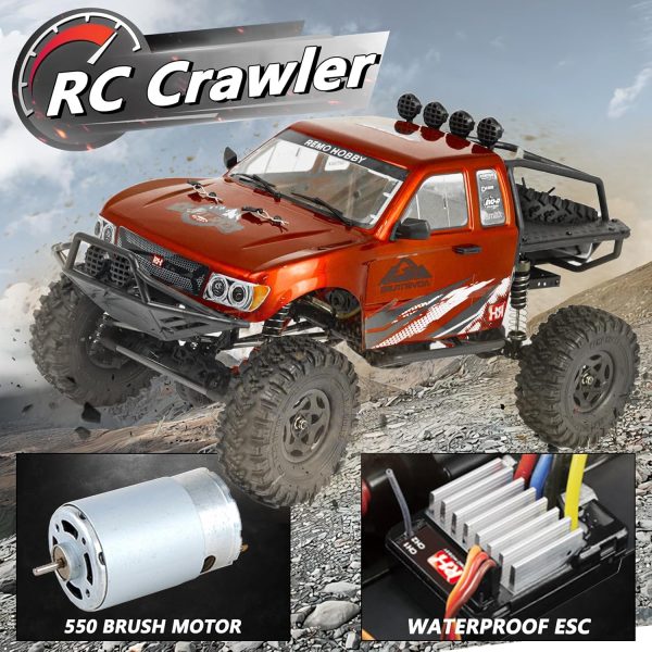 Cheerwing 1:10 Scale Rock Crawler 4WD Off-Road Remote Control Monster Truck with Two-Speed Gearbox Hobby RC Car for Adults - Image 4